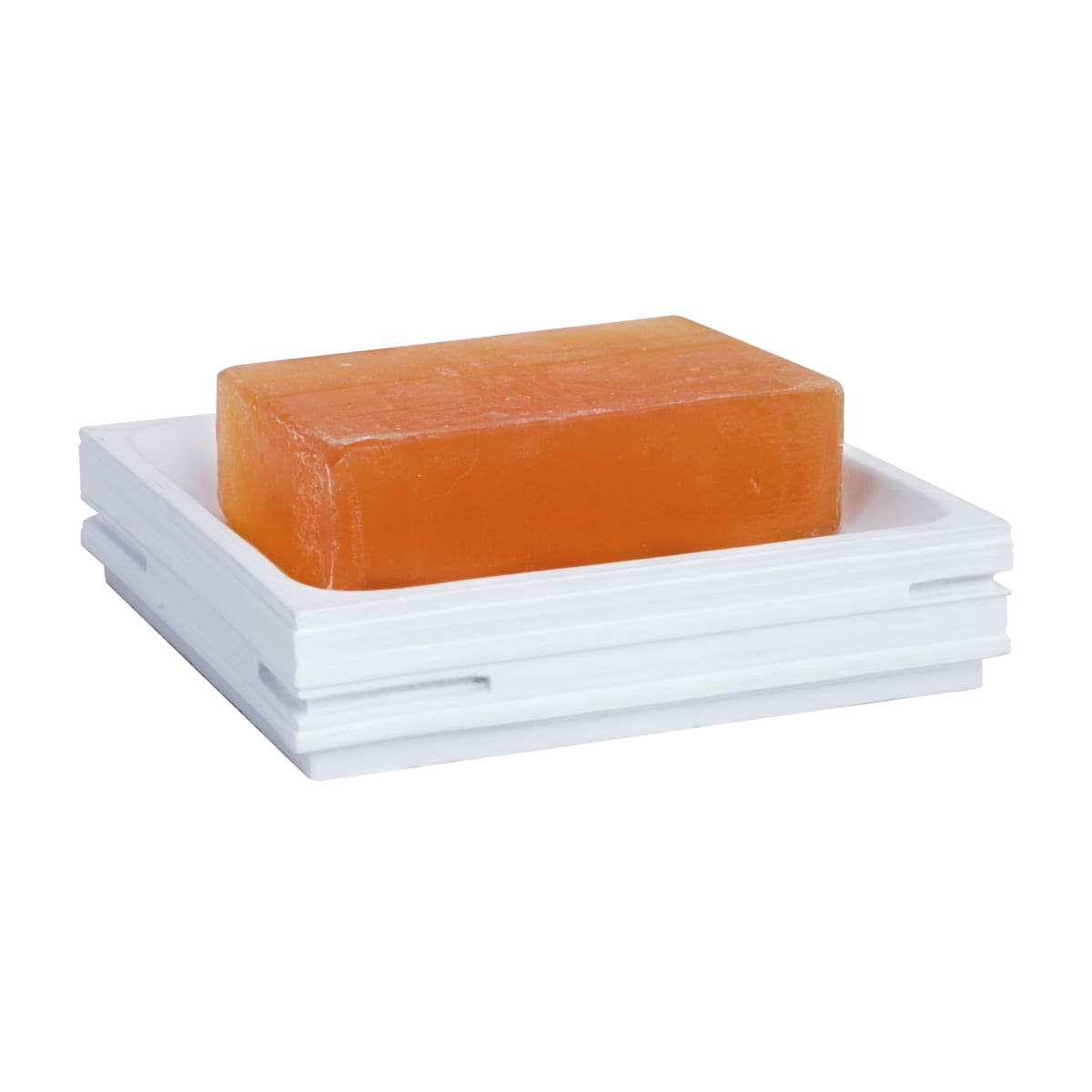 Bricocenter COUNTERTOP SOAP DISH QUADROTTO WHITE RESIN