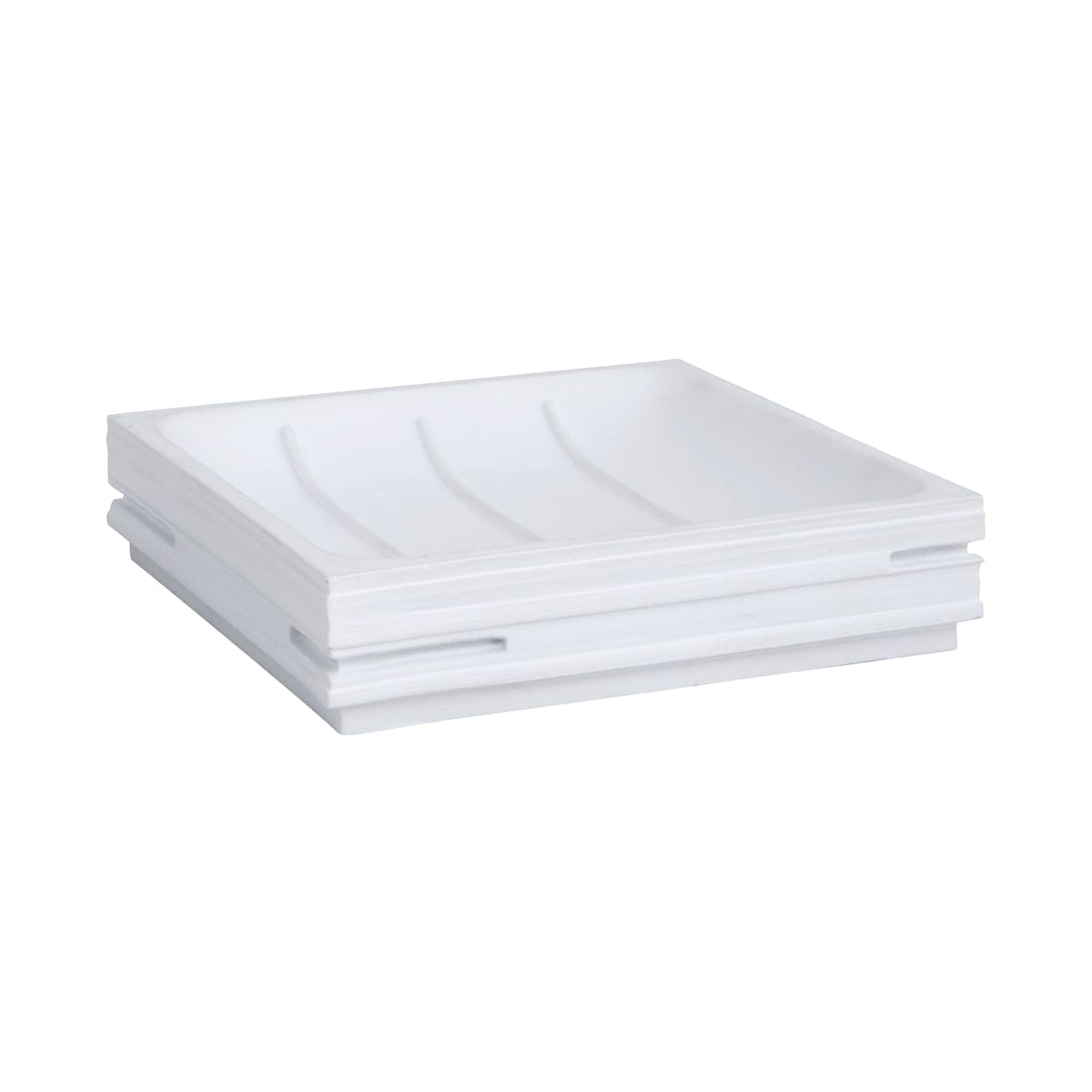 Bricocenter COUNTERTOP SOAP DISH QUADROTTO WHITE RESIN