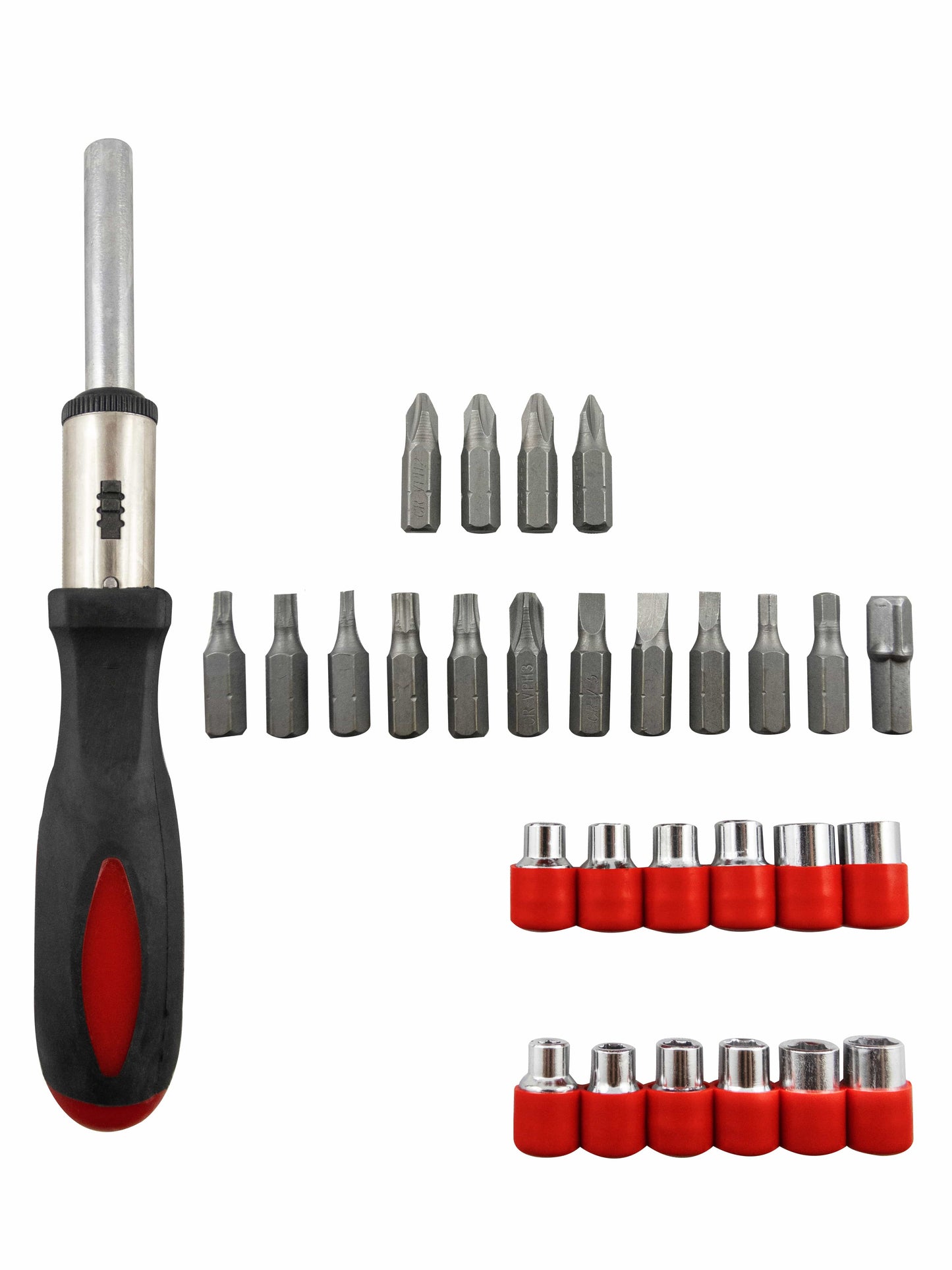 Bricocenter SET BITS + SOCKETS + RATCHET HANDLE BIT HOLDER, 29 PIECES