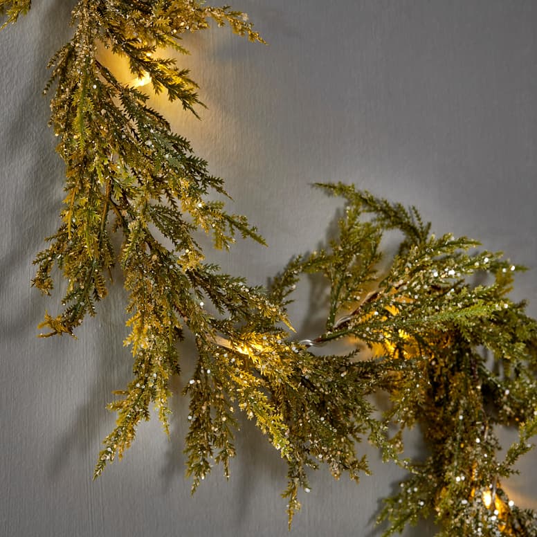 Casa GLORIA Festoon with green LED lights, L 150 cm
