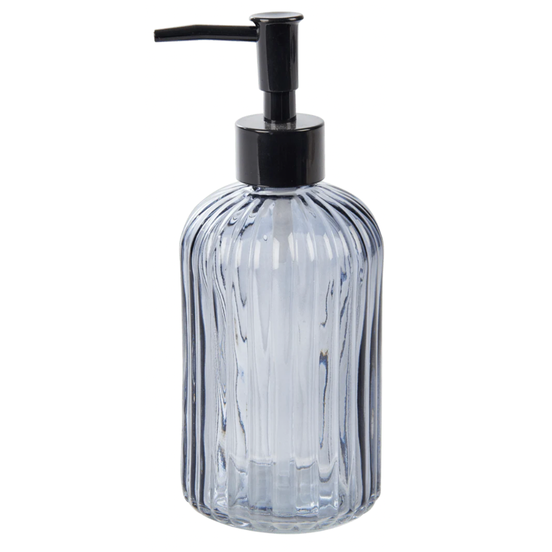 VITRUM Soap dispenser black, dark grey, H 19 cm - Ø 7,5 cm