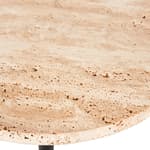 TRAVIS Coffee table black, natural, H 56 cm - Ø 35 cm