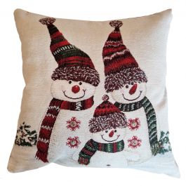 LIFE CHRISTMAS PILLOW 42X42 CM COTTON ASSORTED PATTERNS