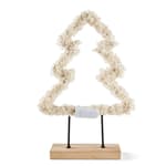 FLUFFY White ornament, H 30 x W 6 x L 15 x D 1 cm