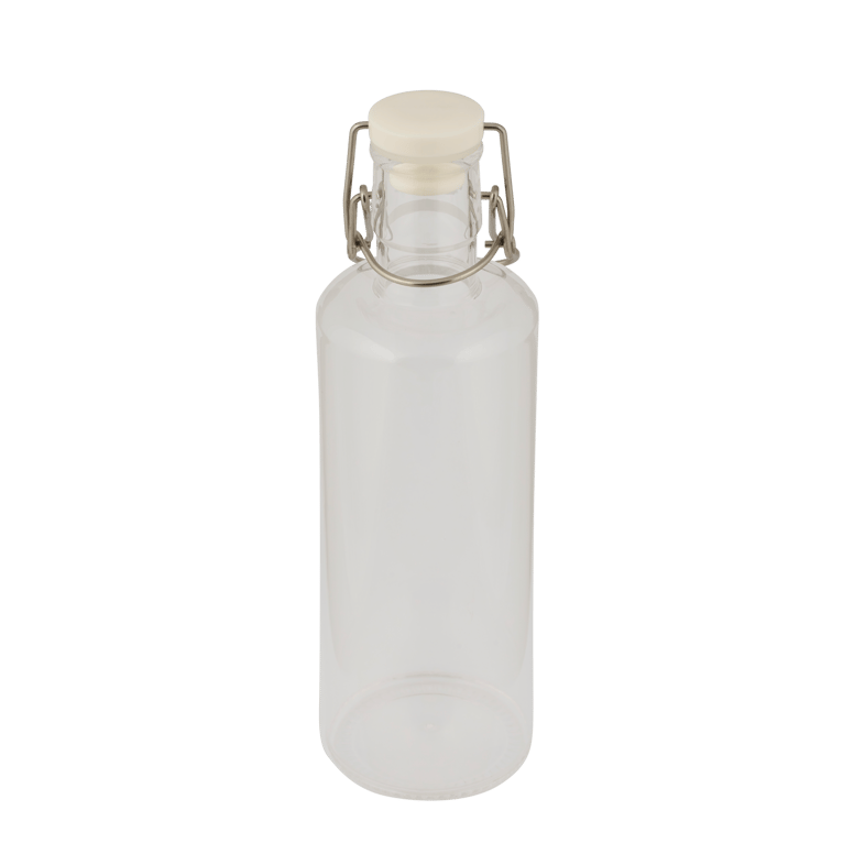 Casa LORI 1 L transparent bottle - set of 4 , H 28,2 cm - Ø 8,6 cm