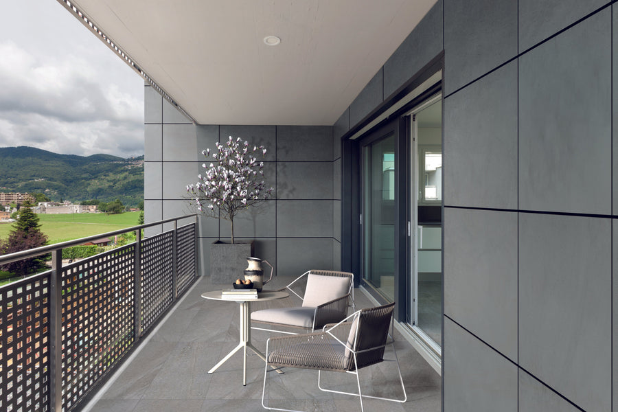 Bricocenter HARDSCAPE PORCELAIN ETNA LIGHT GREY 40X80X2 CM