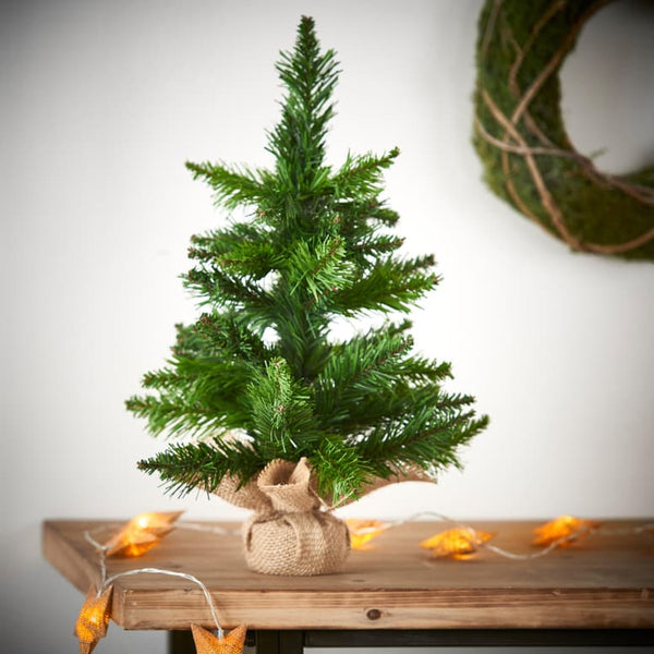 SNOWY Mini Christmas tree white, green, H 45 cm - Ø 31 cm
