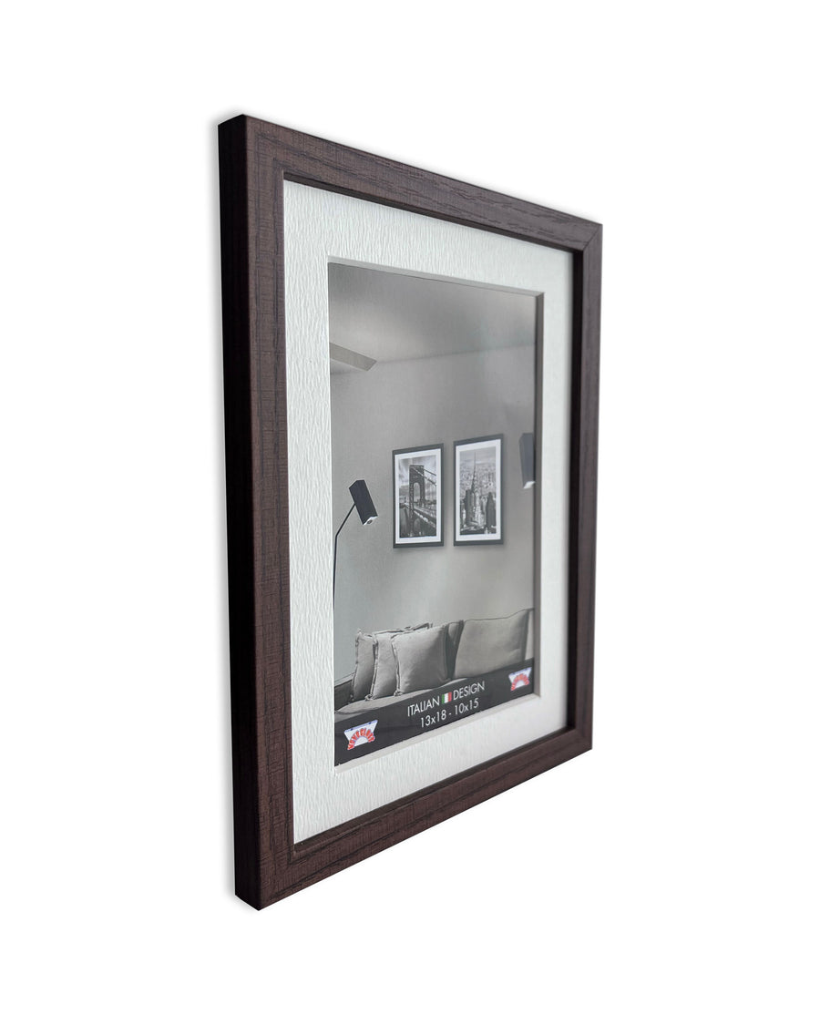 Dark oak picture frame, 13x18cm
