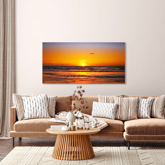 Print on canvas 50x100 beach sunset 3