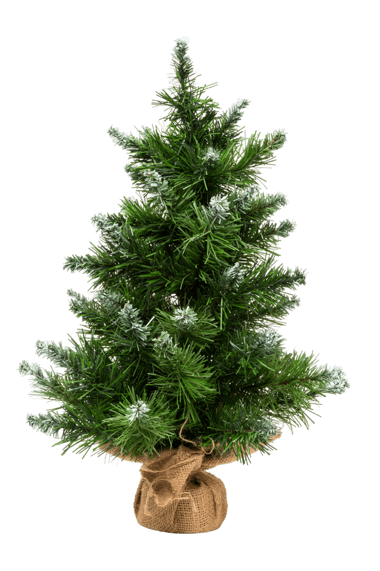 SNOWY Mini Christmas tree white, green, H 45 cm - Ø 31 cm