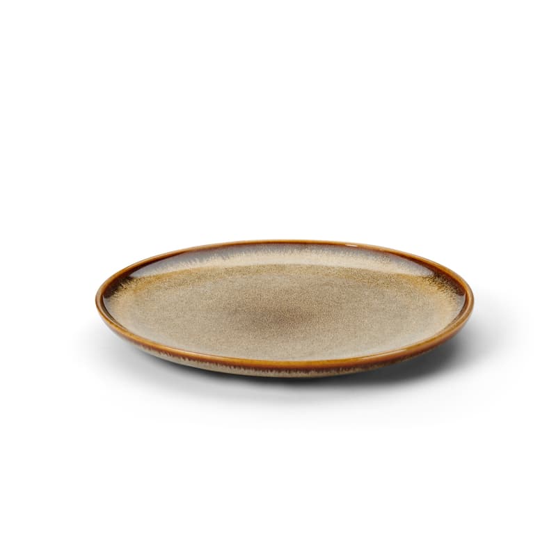 COZY BROWN PLATE Ø22CM