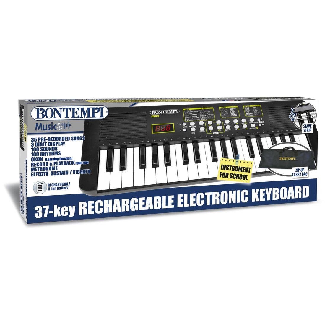 Electronic Keyboard 37 Keys LCD Display