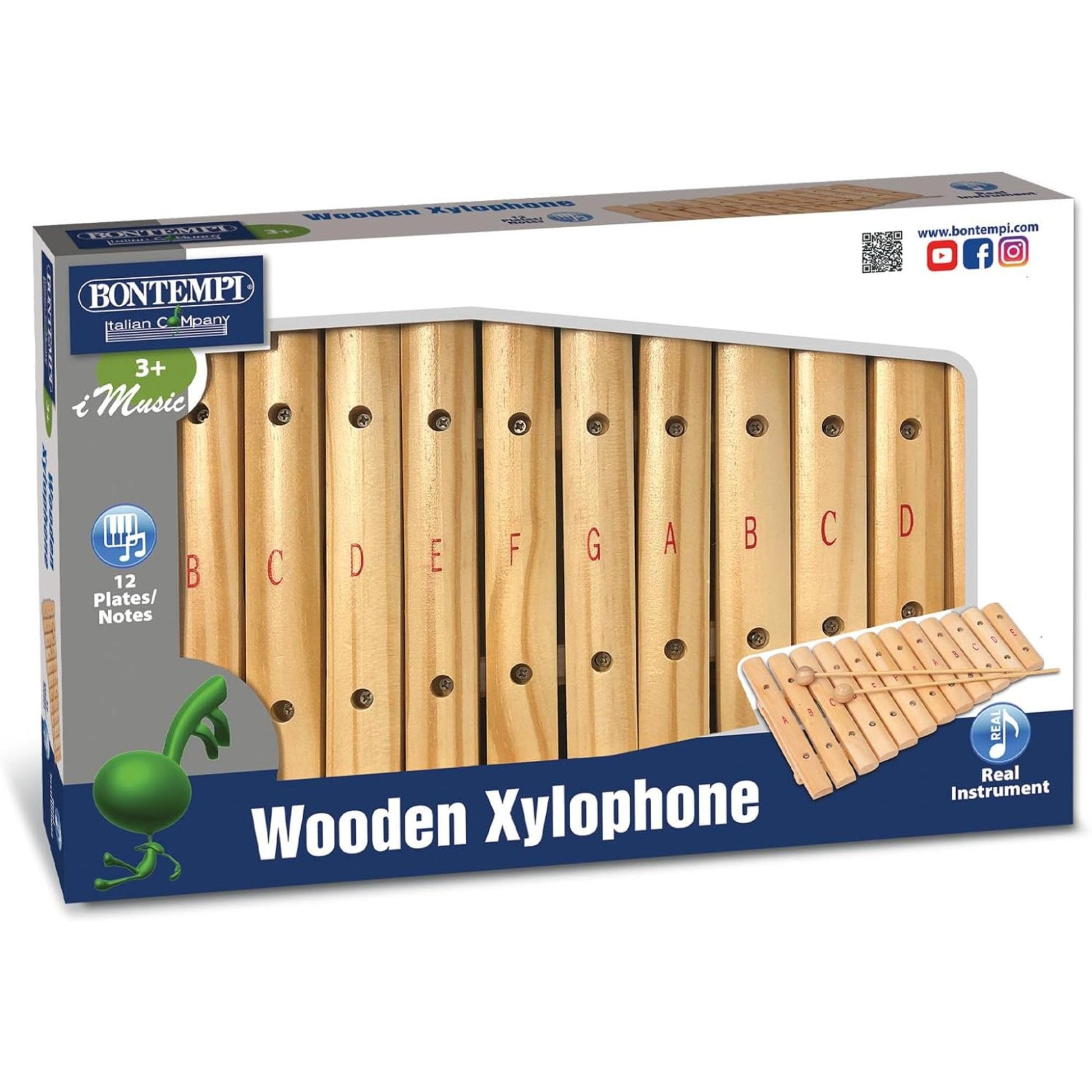 12 note wooden xylophone