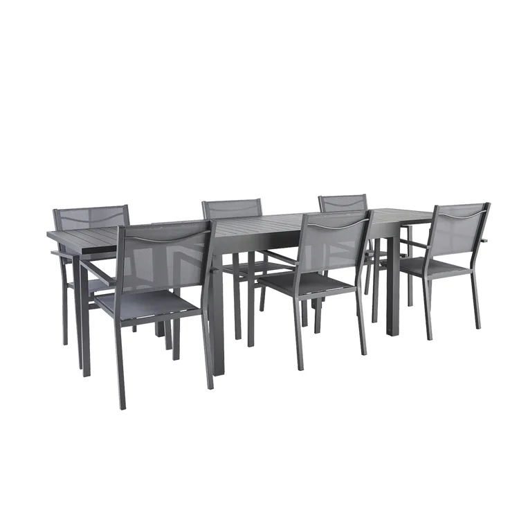 LISBON ALUMI STACKABLE DINING CHAIR