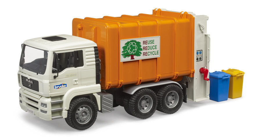 MAN TGA waste transporter orange