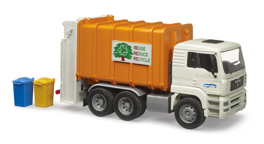 MAN TGA waste transporter orange