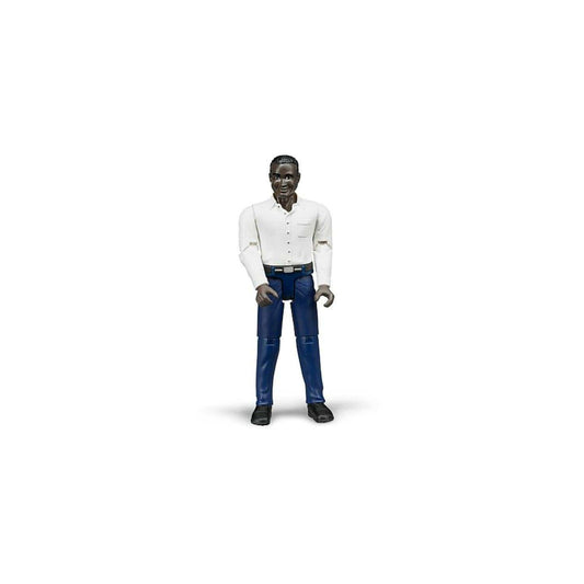 Toys Man, dark skin, with dark jeans