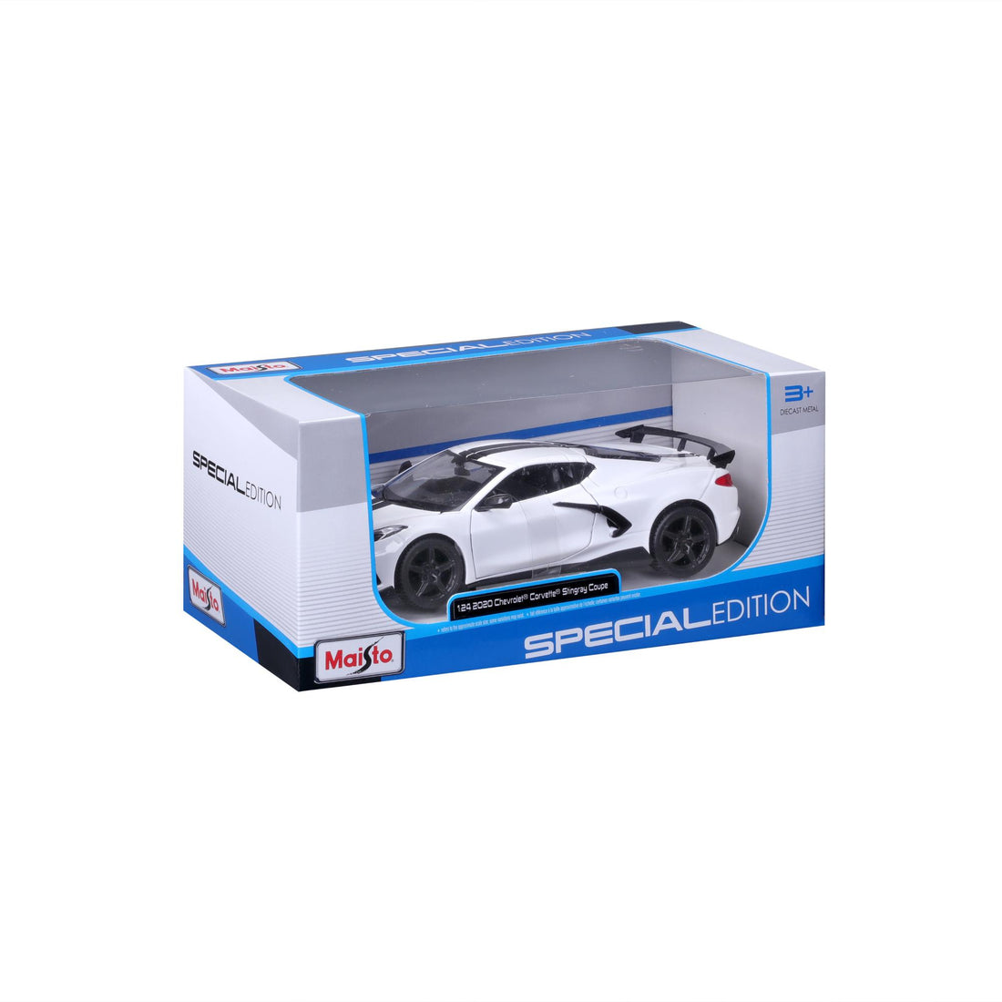 MAISTO - CHEVROLET CORVETTE STINGRAY COUPE HIGH WING 2020  - 1:24