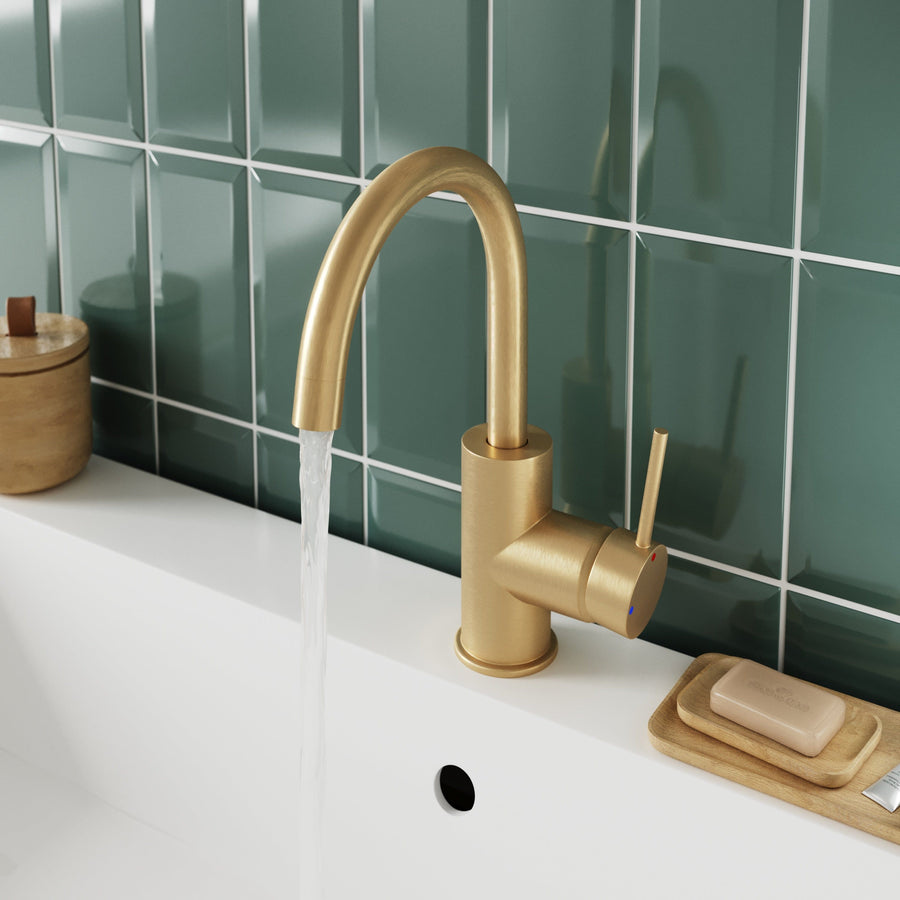 Bricocenter MISCELATORE LOA LAVABO BOCCA ALTA CLASSIC BRONZO