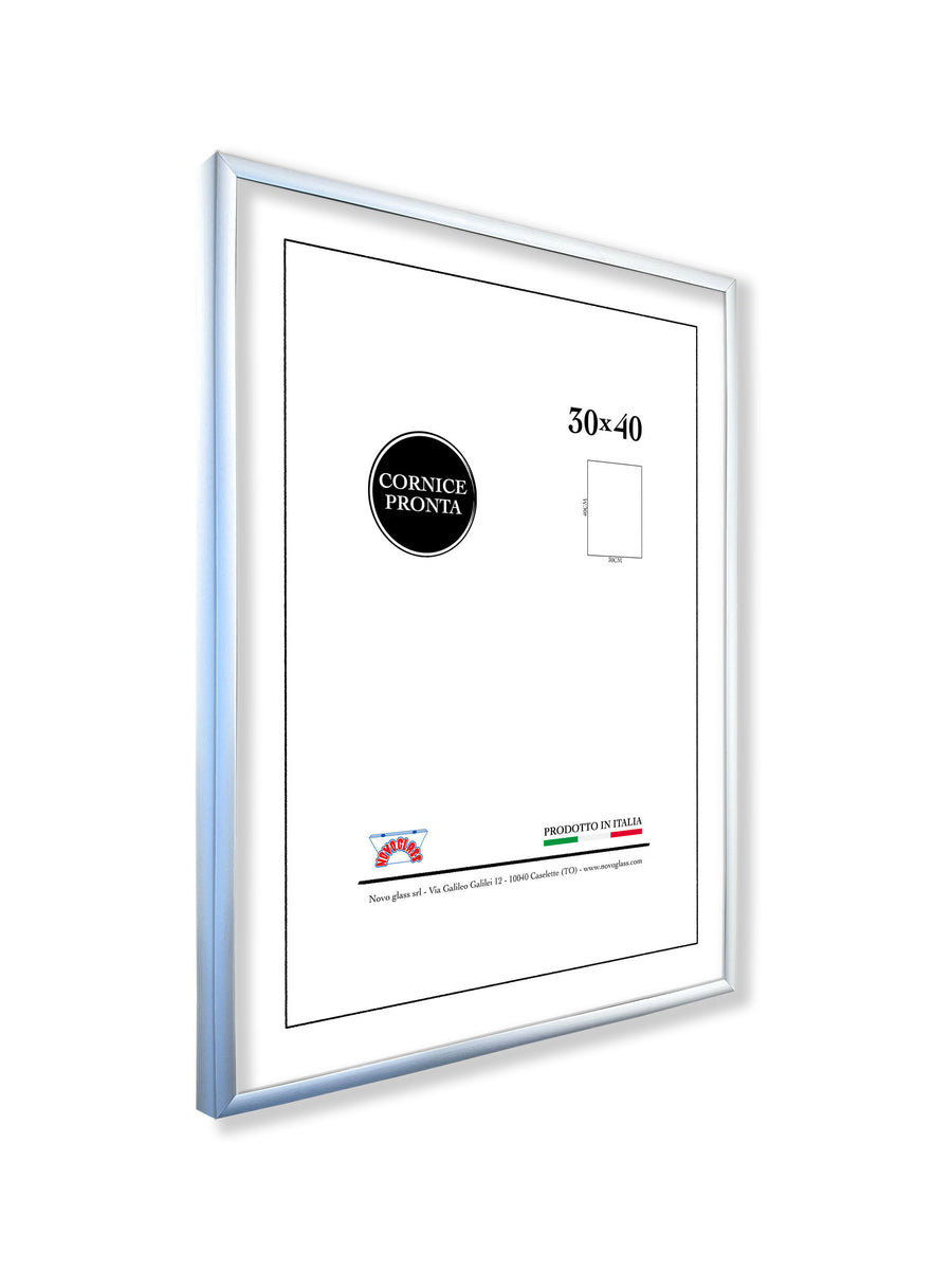 Star picture frame, 30x40cm, silver aluminium