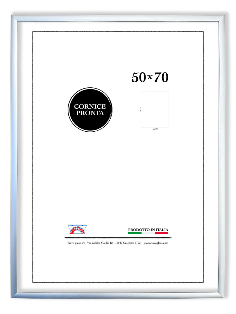 Star picture frame, 50x70cm, silver aluminium