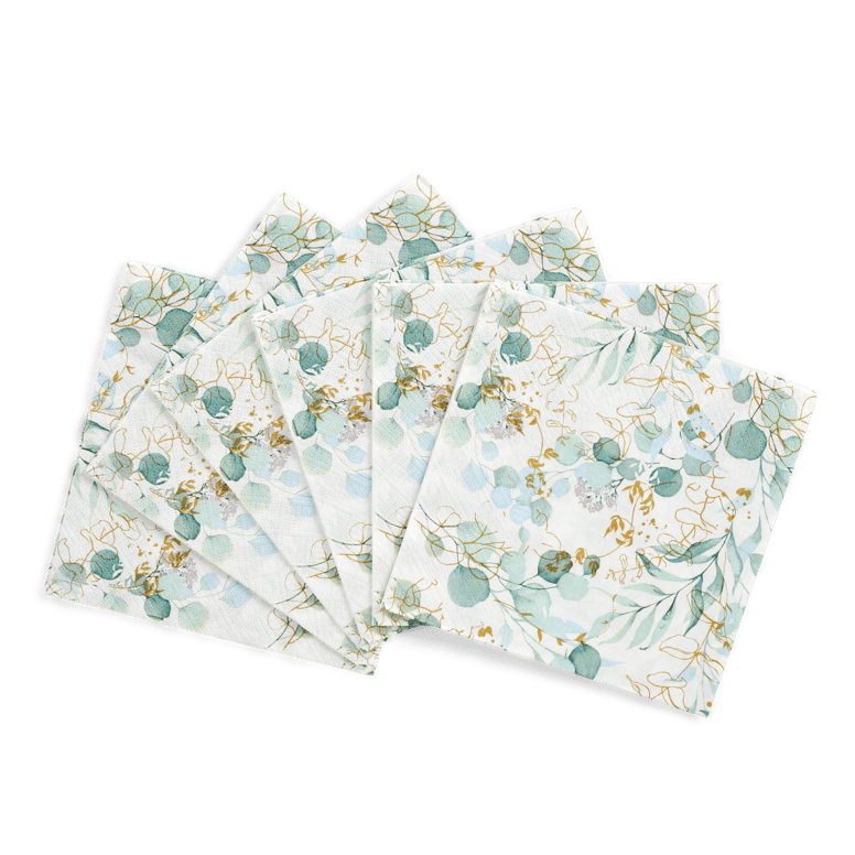 EUCALYPTUS Set of 20 napkins various colors, W 33 x L 33 cm