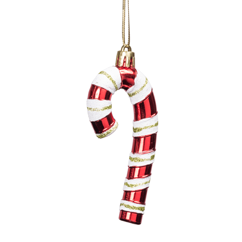 CANDY CANE Decoration white, red, H 10,5 x W 1,5 cm