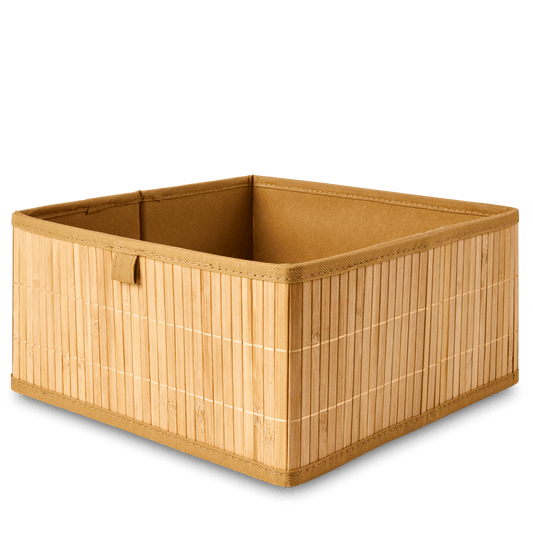 ZEN Natural folding basket, H 14 x W 31 x D 31 cm