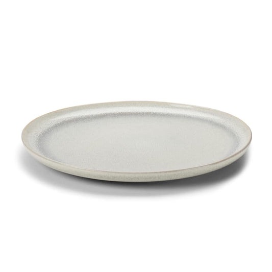 COZY WHITE White plate - set of 4 , Ø 28 cm