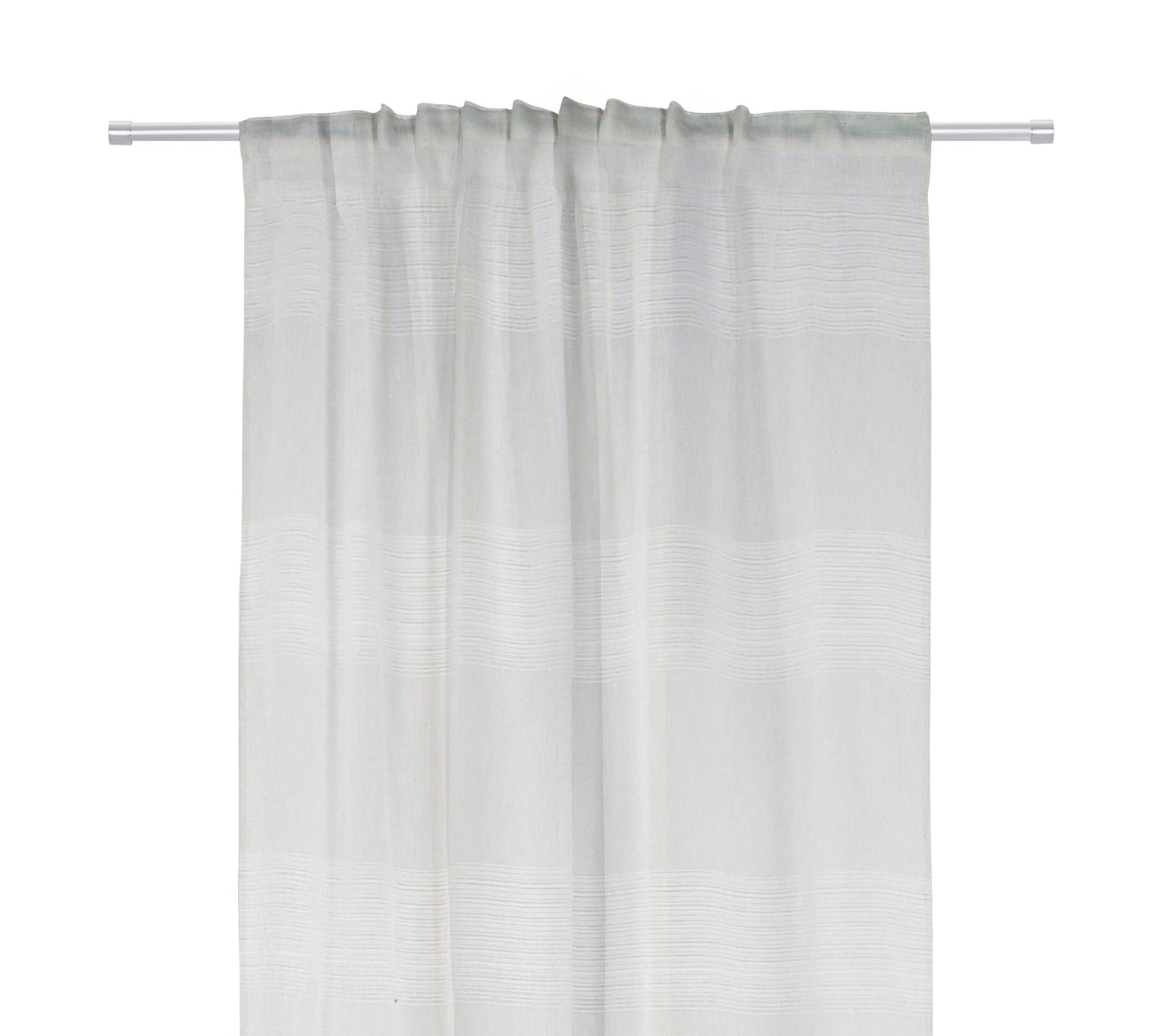 Bricocenter TENDA CATINA BIANCO FILTRANTE 140X300 CM CON FETTUCCIA E PASSANTE NASCOSTO