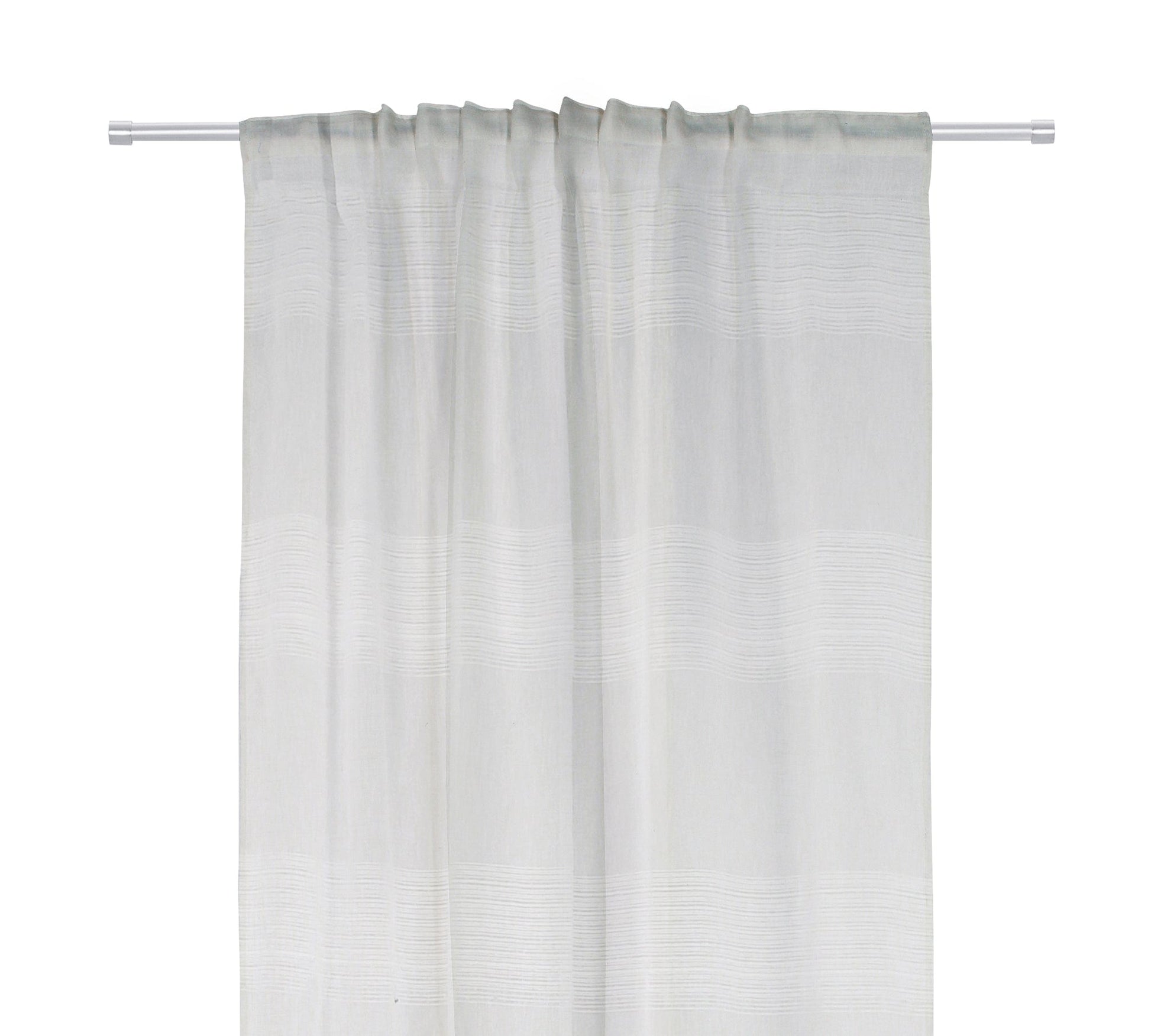 Bricocenter TENDA CATINA BIANCO FILTRANTE 140X300 CM CON FETTUCCIA E PASSANTE NASCOSTO