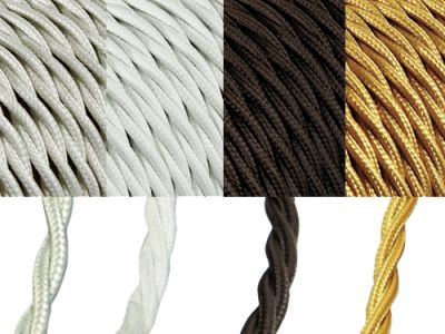 SILK BRAID CABLE 3X1.5 MM2 25 M COIL
