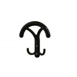 WHITE NYLON COAT HANGER DIMENSIONS H140X115MM