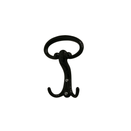 BLACK ZAMAK COAT HOOK 3 PLACES