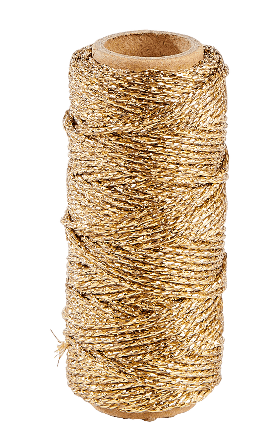 FLASHY GLITTER CORD 25M GOLD