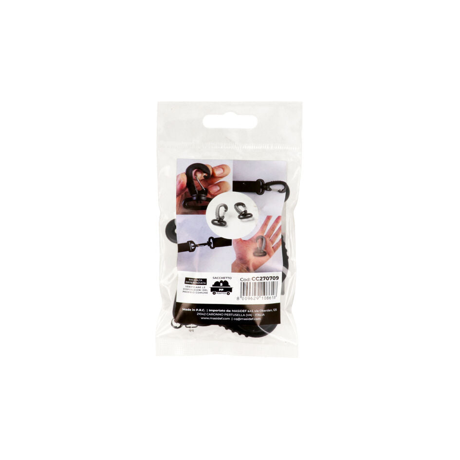 SPRING CARABINER W/PASS. X BELT 2X
