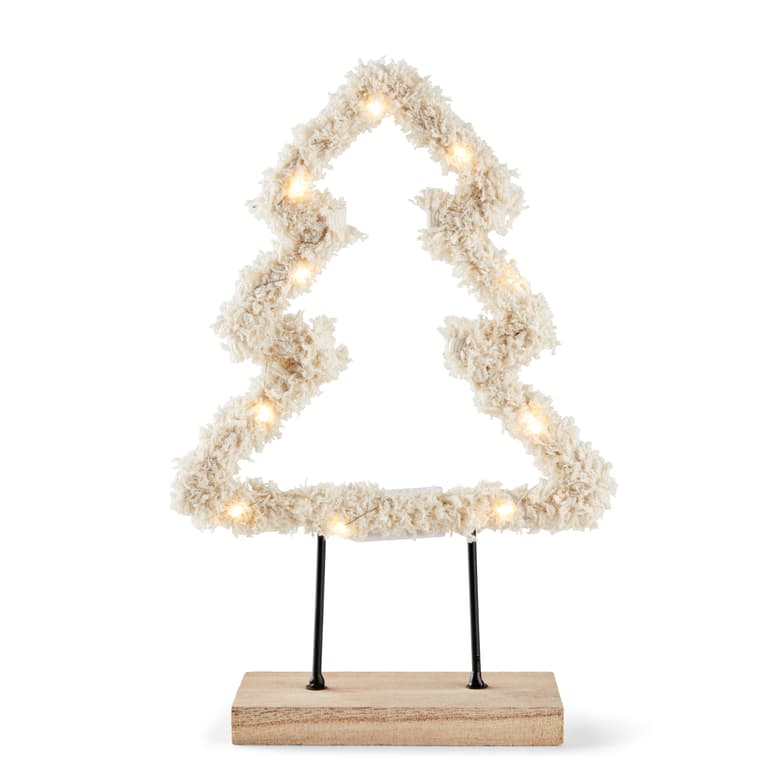 FLUFFY White ornament, H 30 x W 6 x L 15 x D 1 cm