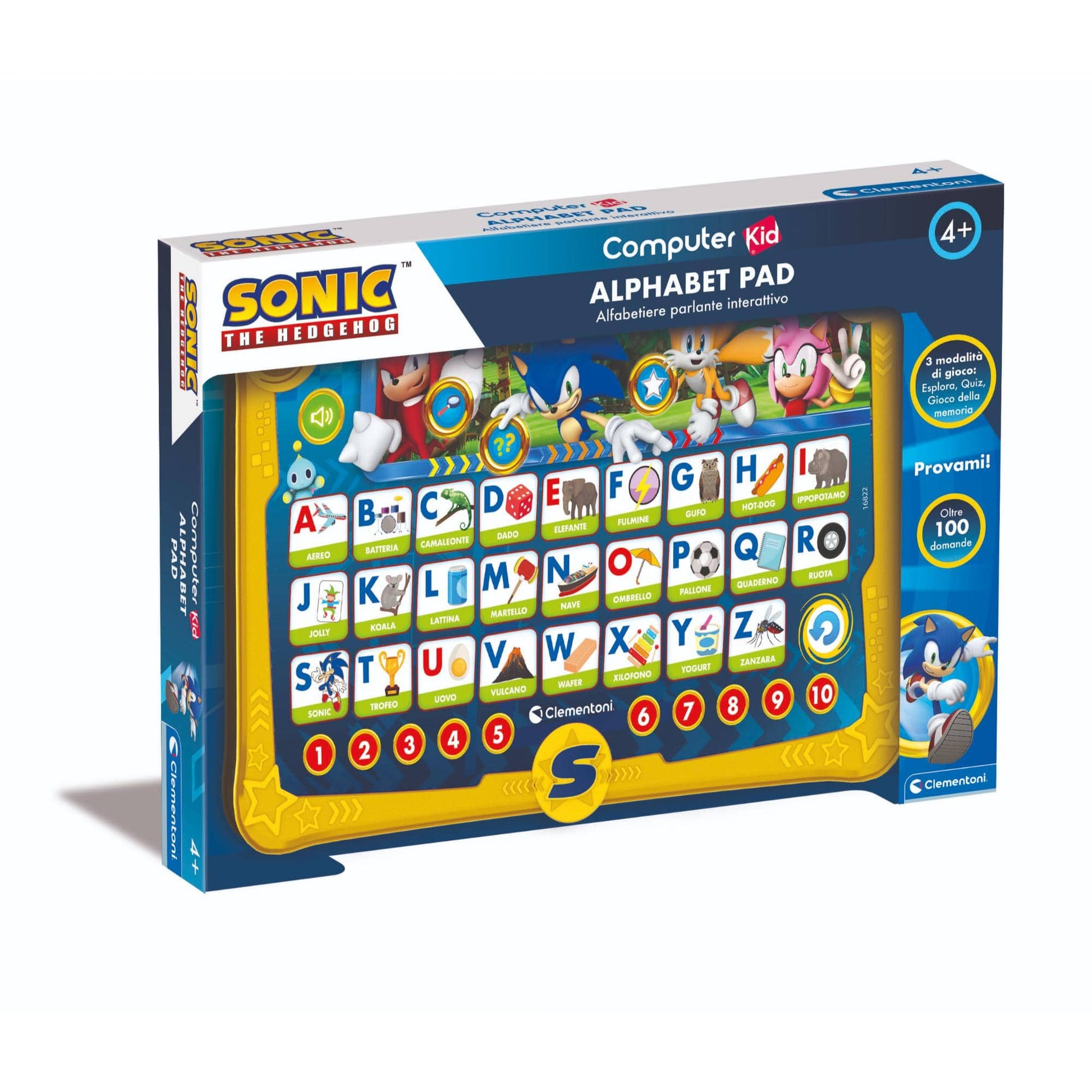 Toys Sonic Alphabet Pad 4+