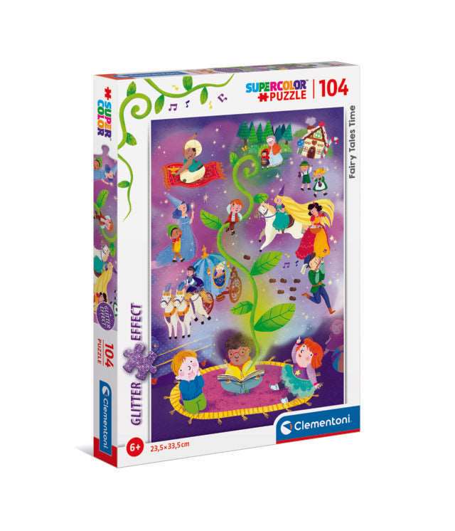 104 Piece Glitter Puzzle Fairy Tales Time - best price from Maltashopper.com CLM20180