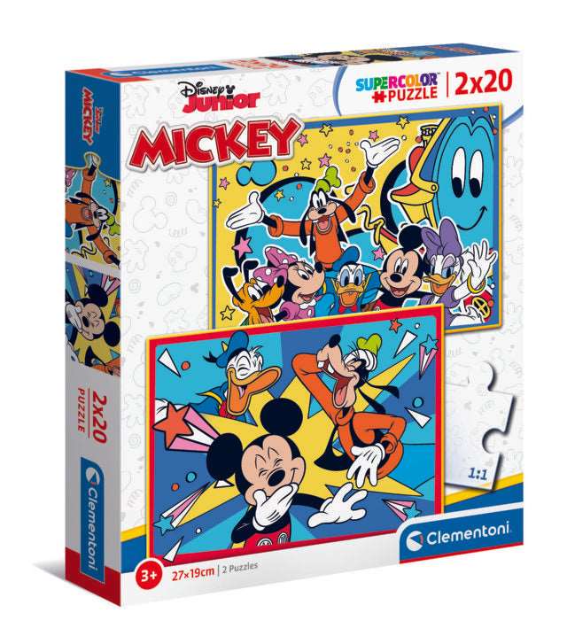 2 20 Piece Puzzles Disney Junior: Mickey - best price from Maltashopper.com CLM24791