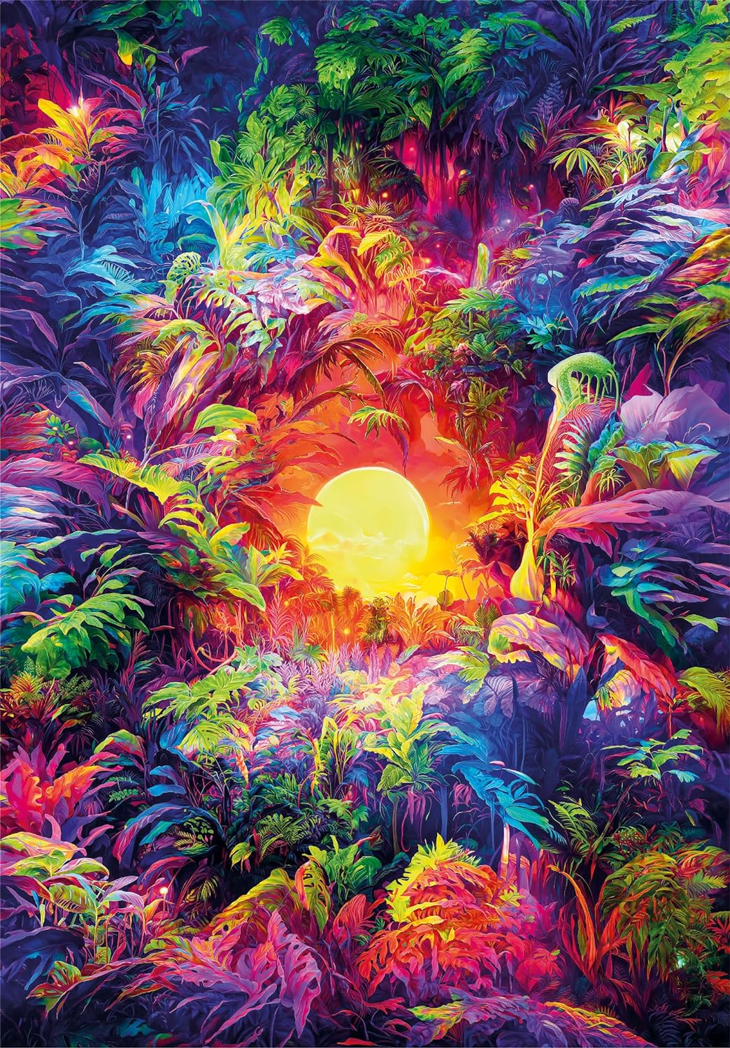 500 pz - Psychedelic Jungle Sunrise