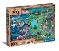 1000 Piece Puzzle Story Maps 101 Dalmatians - best price from Maltashopper.com CLM39665