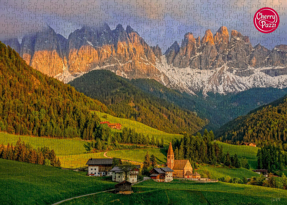 1000 piece puzzle - Santa Maddalena, Dolomites