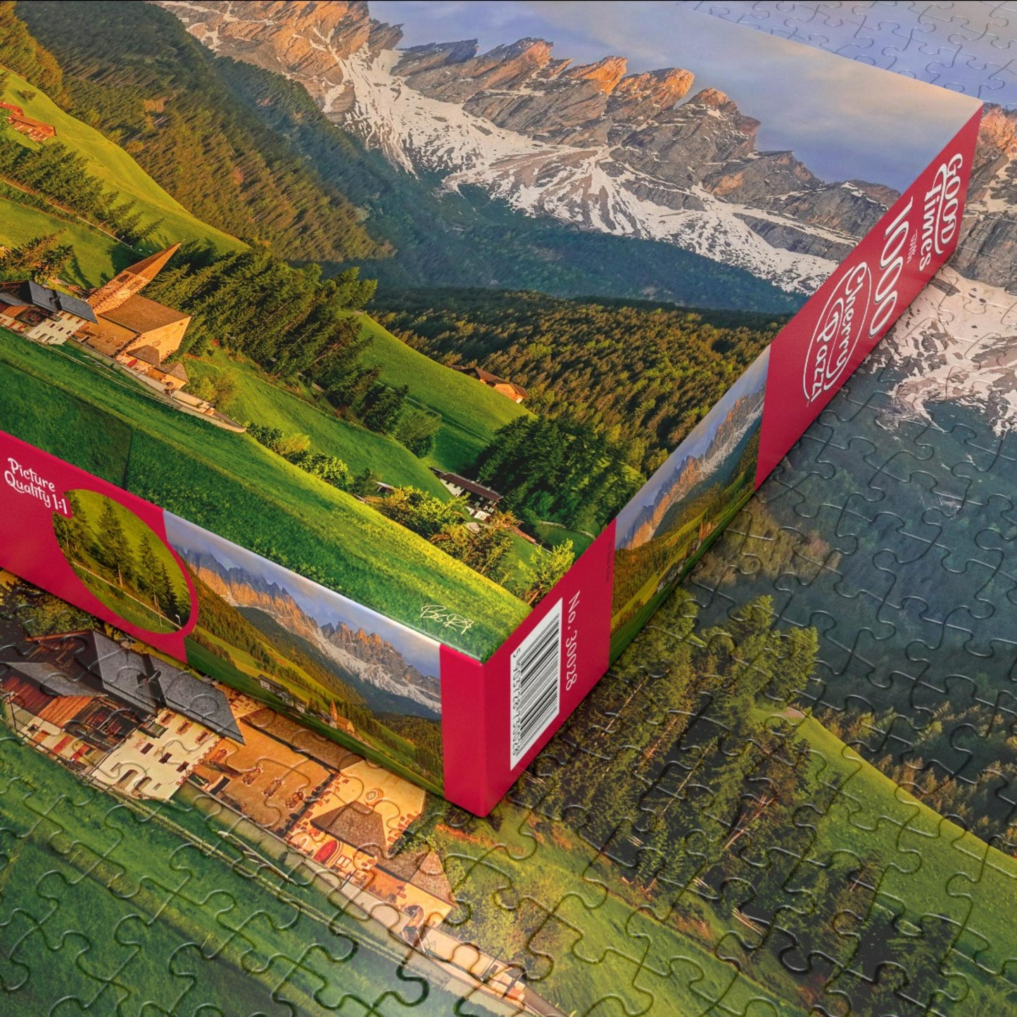 1000 piece puzzle - Santa Maddalena, Dolomites