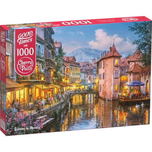 1000 piece puzzle - Evening in Annecy