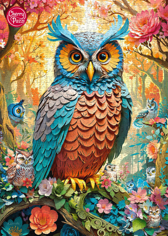 1000 Piece Puzzle - Quilled Owl