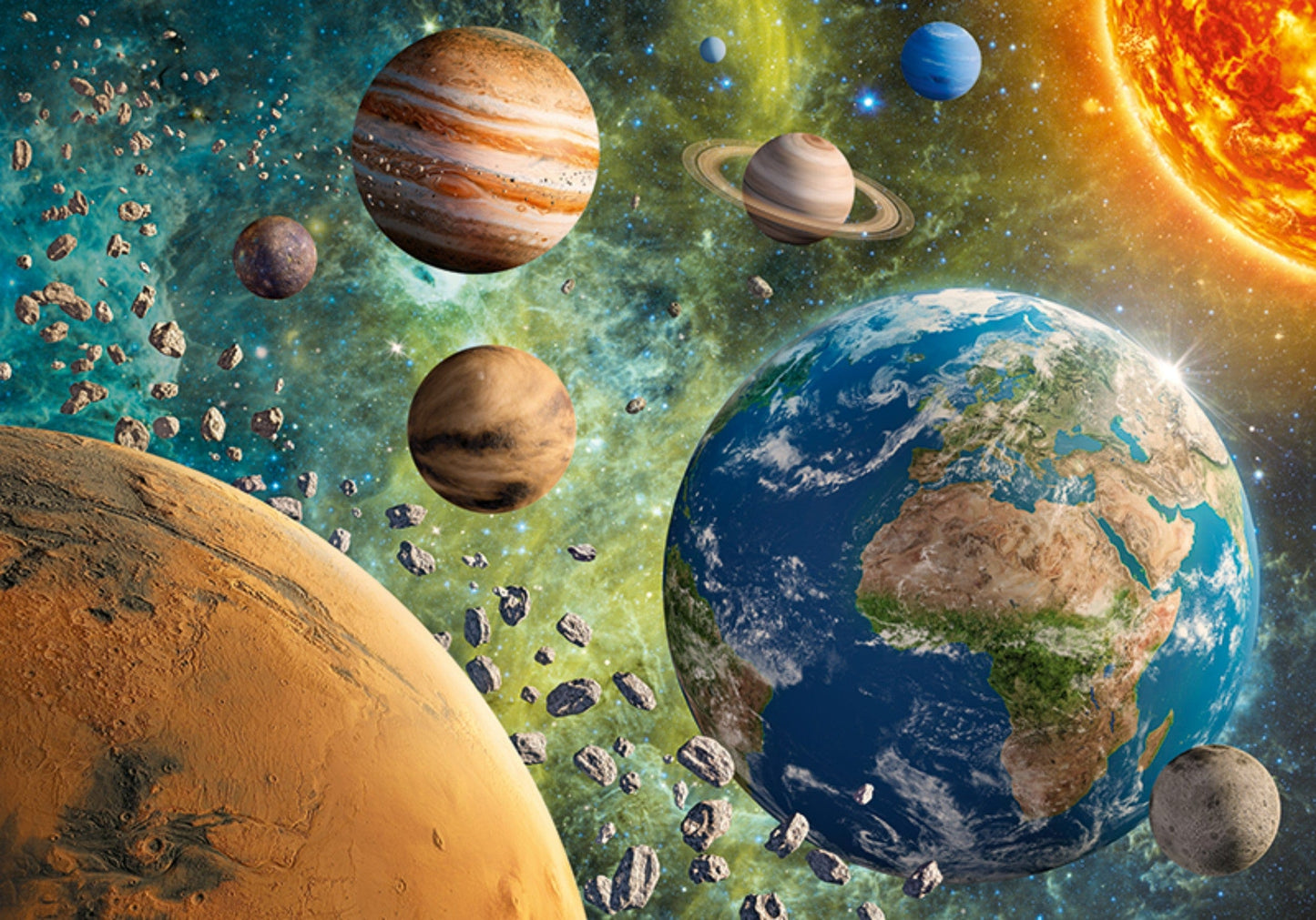 Toys Puzzle 2000 pezzi - Planet Earth in galaxy space