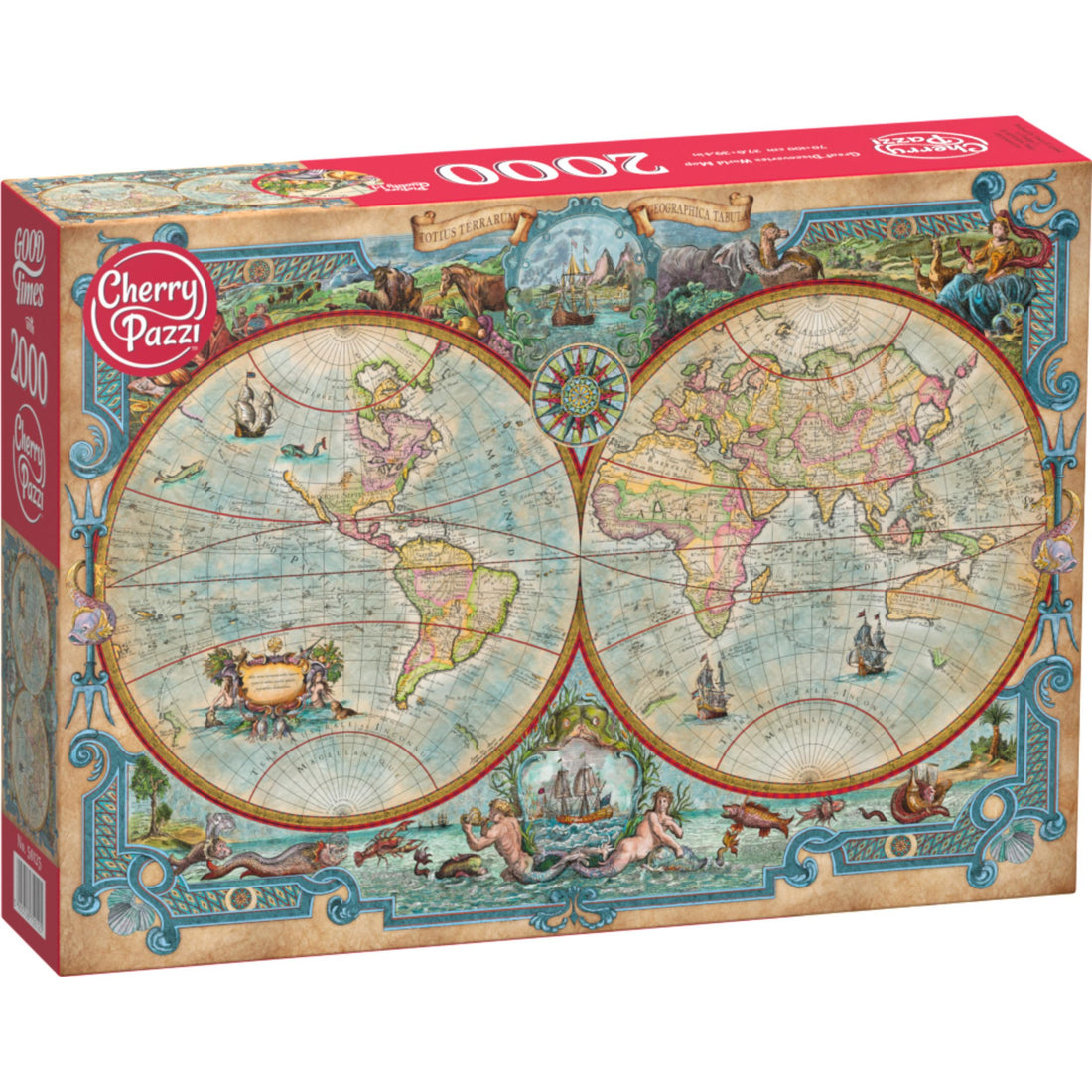 Puzzle 2000 pezzi - Great Discoveries World Map