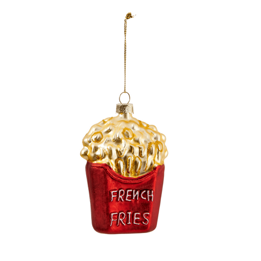 FRIES Red Christmas decoration H 9 x W 6.5 x L 6.5 cm