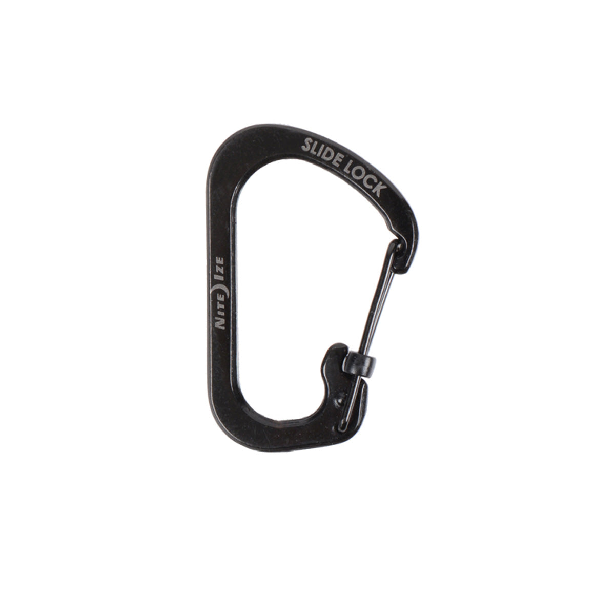 STEEL SLIDELOCK CARABINER 78.5X52X6.5MM BLACK
